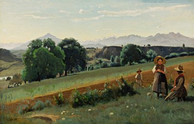 Mornex by Jean Baptiste Camille Corot